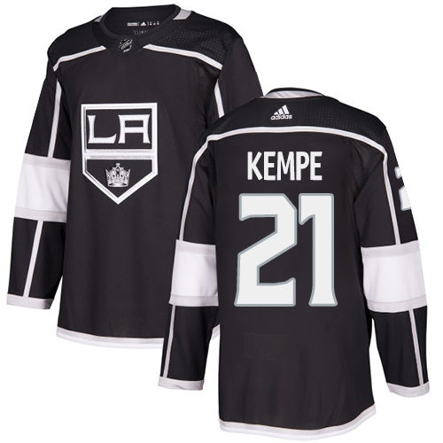 Adidas Los Angeles Kings 21 Mario Kempe Black Home Authentic Stitched Youth NHL Jersey